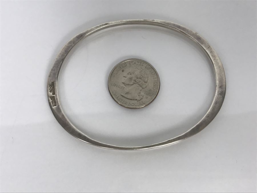 Modernist Sterling Silver Bracelet Cerro Blanco Mexico  [Photo 8]