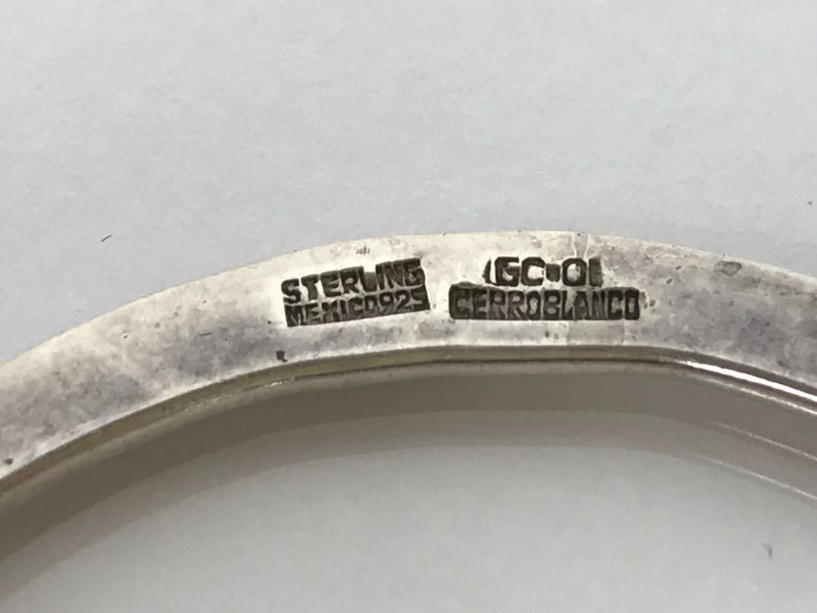 Modernist Sterling Silver Bracelet Cerro Blanco Mexico  [Photo 7]