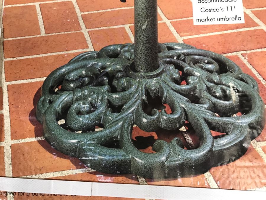 Pair Of New Cast Iron Patio Umbrella Stands [Photo 5]
