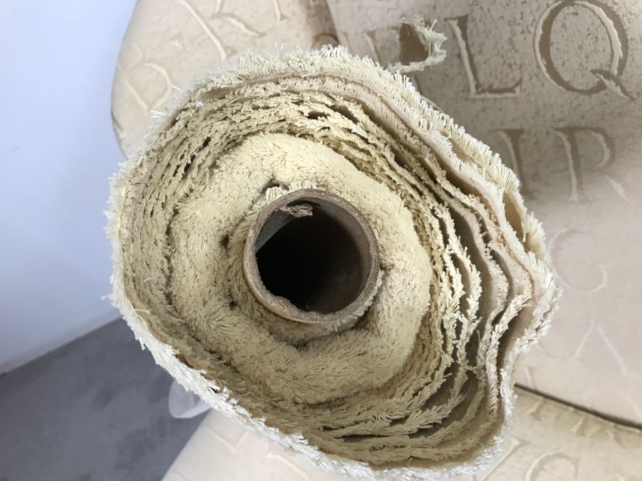 Queen Anne Style Wingback Armchair With Bolt Of Fabric For Reupholstering Chair [Photo 11]