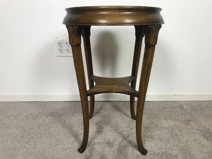 Wooden 2-Tier Side Table Fern Stand [Photo 2]