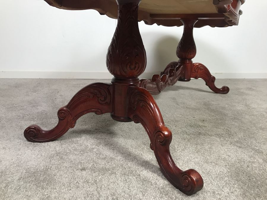 Solid Wood Double Pedestal Coffee Table Made In Canada [Photo 8]