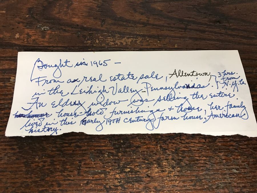 Antique Primitive Tongue And Groove Footed Box Purchased In Leihigh Valley PA From Early 19th Century Farm House [Photo 19]