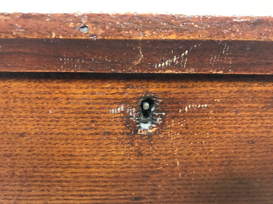 Antique Primitive Tongue And Groove Footed Box Purchased In Leihigh Valley PA From Early 19th Century Farm House [Photo 5]