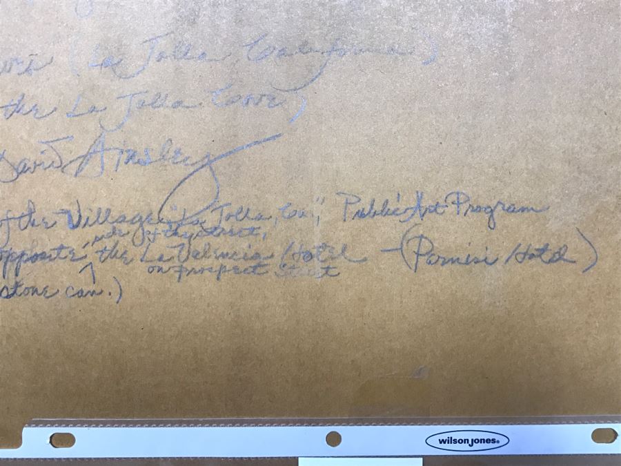 ORIGINAL Donald 'David' Ainsley Plein Air Painting Of The Caves Near La Jolla Cove La Jolla, CA 20' X 27' [Photo 21]