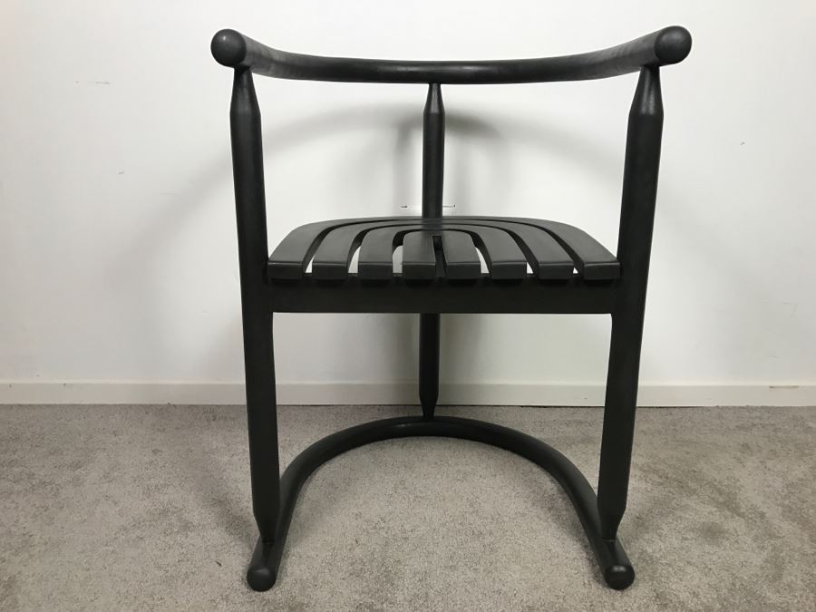 Modern Black Bent Wood Chair [Photo 2]