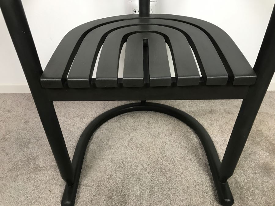 Modern Black Bent Wood Chair [Photo 3]