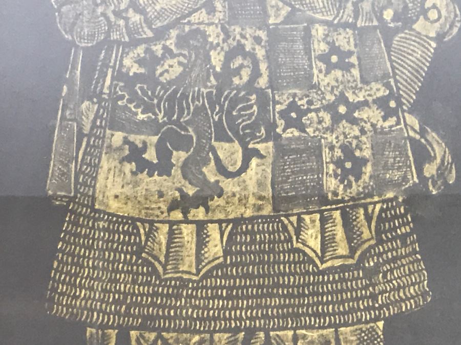 Pair Of Framed Vintage Westminster Abbey Rubbings [Photo 6]