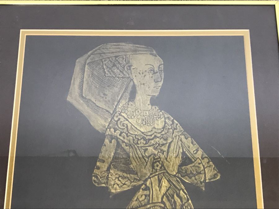 Pair Of Framed Vintage Westminster Abbey Rubbings [Photo 8]