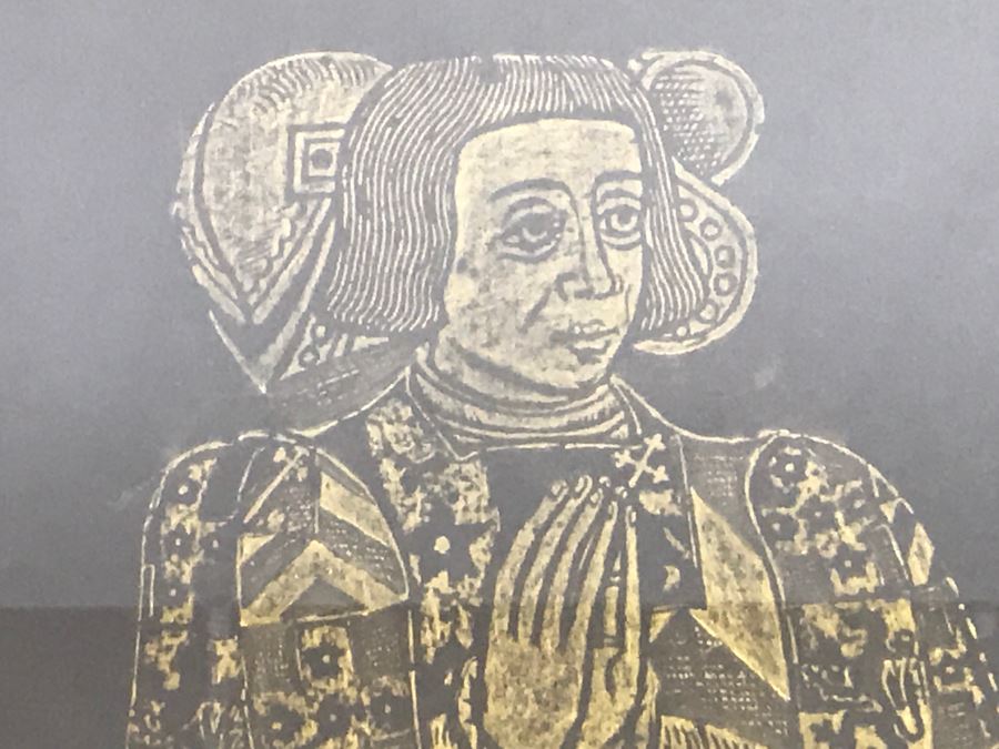 Pair Of Framed Vintage Westminster Abbey Rubbings [Photo 4]