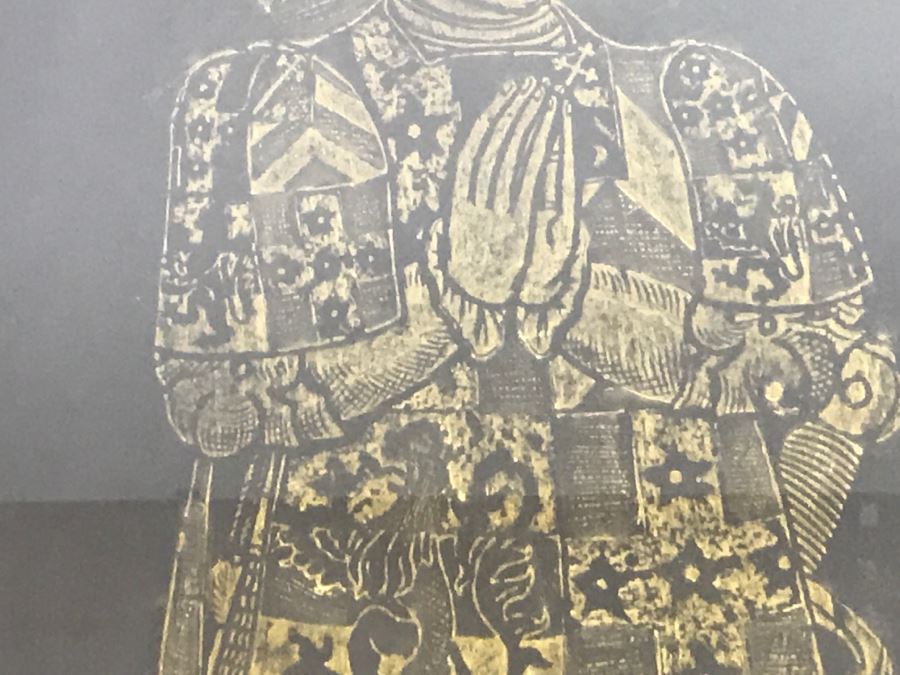 Pair Of Framed Vintage Westminster Abbey Rubbings [Photo 5]