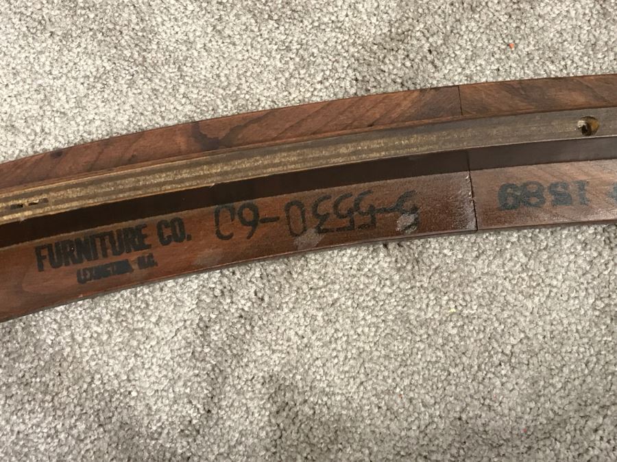 Vintage Hollywood Regency Glass Top Cane Bottom Bamboo Motif Oval Coffee Table [Photo 11]