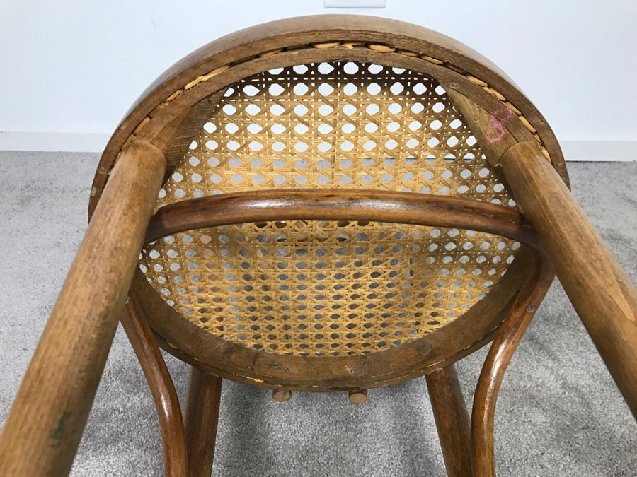 Vintage Bentwood Cane Seat Chair [Photo 6]