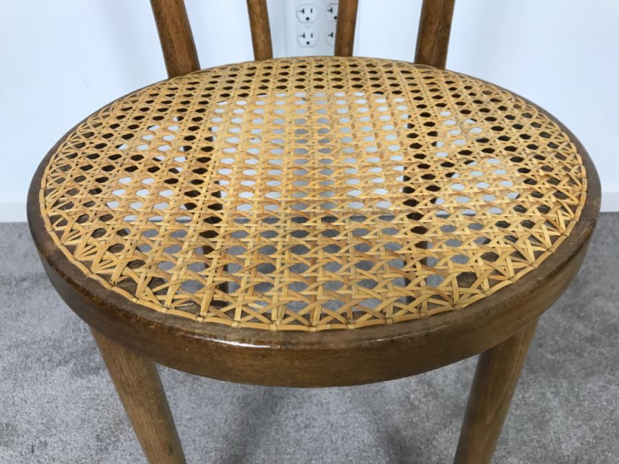 Vintage Bentwood Cane Seat Chair [Photo 3]