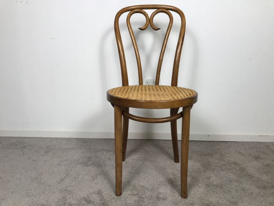 Vintage Bentwood Cane Seat Chair [Photo 1]