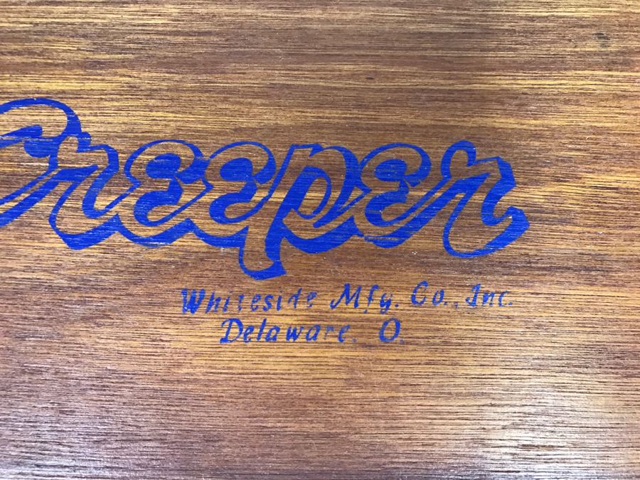 Vintage Roll-Over Creeper Mechanics Rolling Cart Whiteside Mfg Co Delaware, OH [Photo 4]