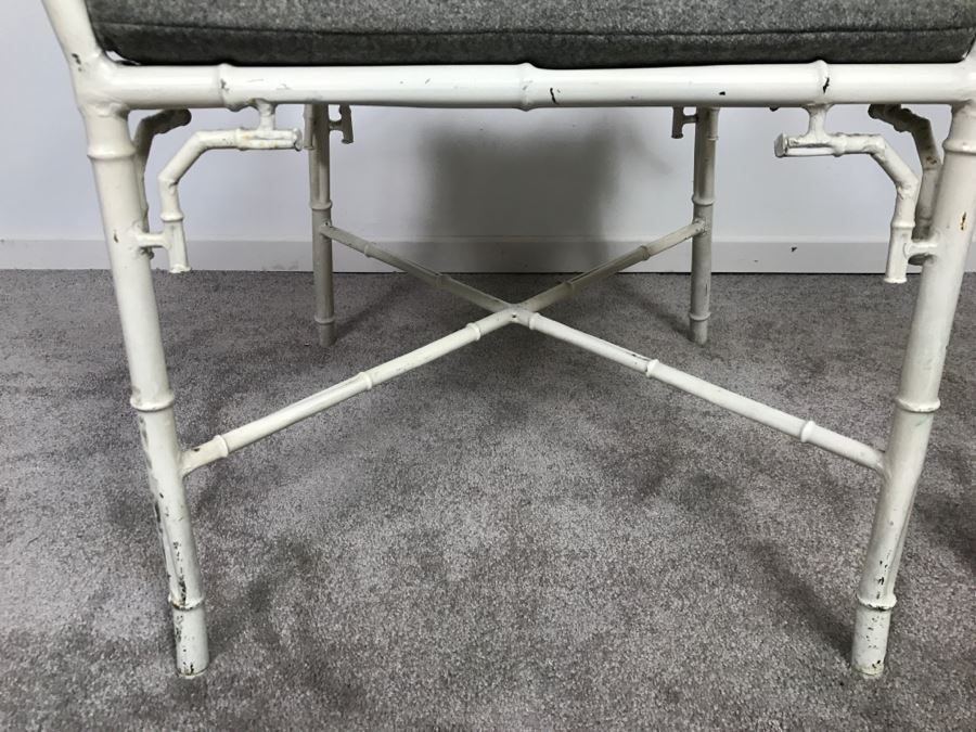 Very Cool Hollywood Regency Metal Bamboo High Back Armchair [Photo 14]