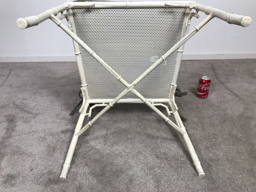 Very Cool Hollywood Regency Metal Bamboo High Back Armchair [Photo 15]