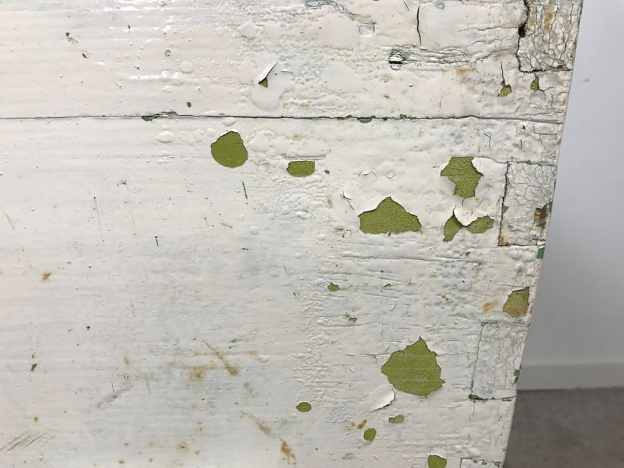 Shabby Chic Primitive Grain Potato Storage Box Tongue And Groove Construction Converted Into Clothes Hamper [Photo 12]