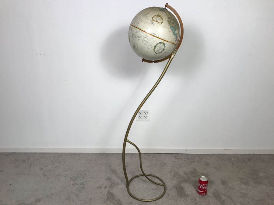 Vintage Replogle 12 Inch Dia Globe World Classic Series With Modern Floor Stand [Photo 2]