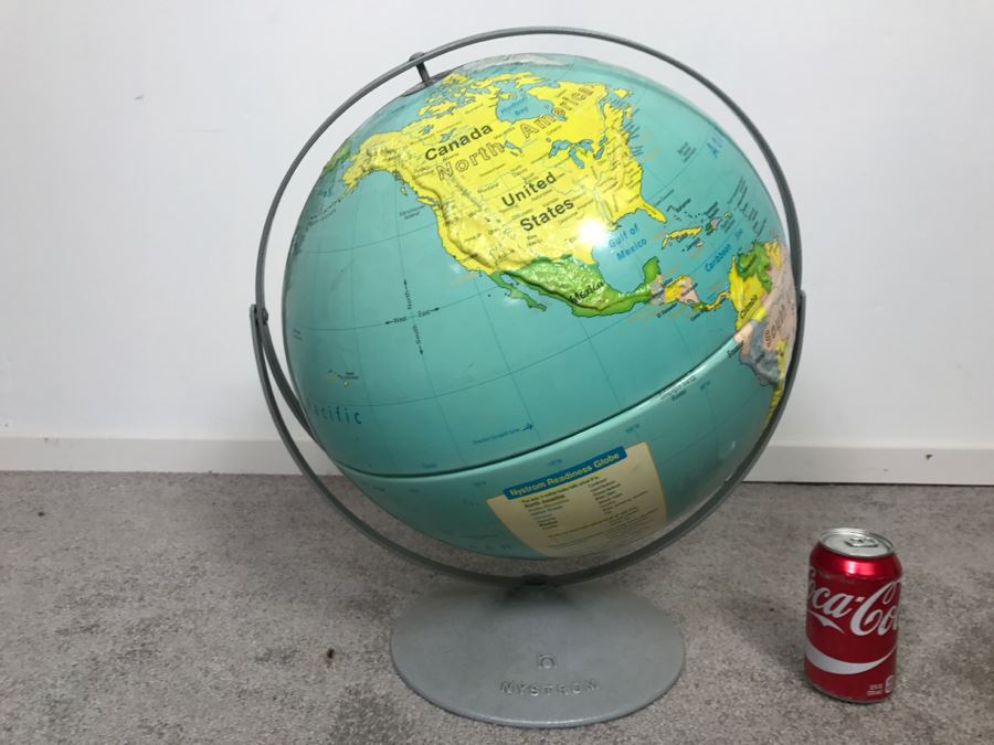 Vintage Nystrom Readiness Topography Globe [Photo 1]