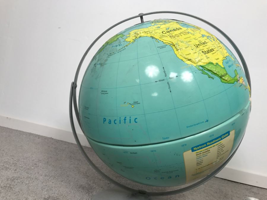 Vintage Nystrom Readiness Topography Globe [Photo 10]