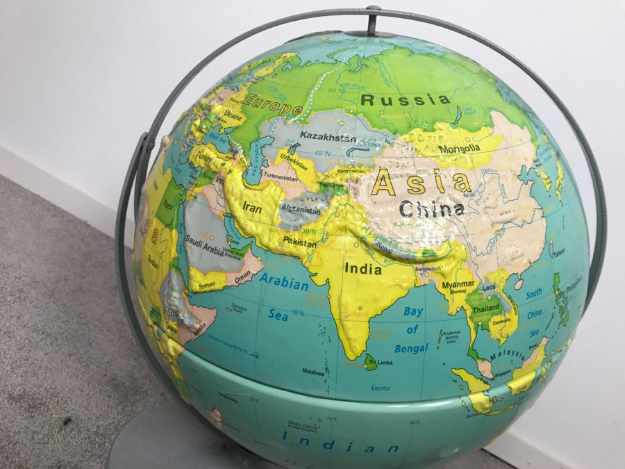 Vintage Nystrom Readiness Topography Globe [Photo 8]