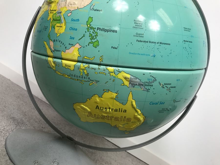 Vintage Nystrom Readiness Topography Globe [Photo 9]
