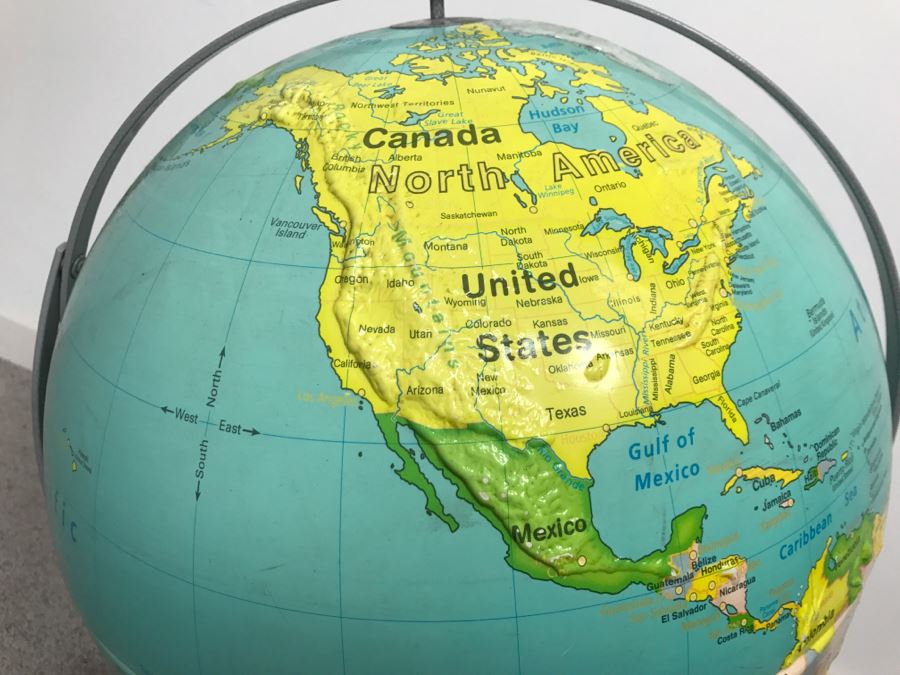 Vintage Nystrom Readiness Topography Globe [Photo 5]