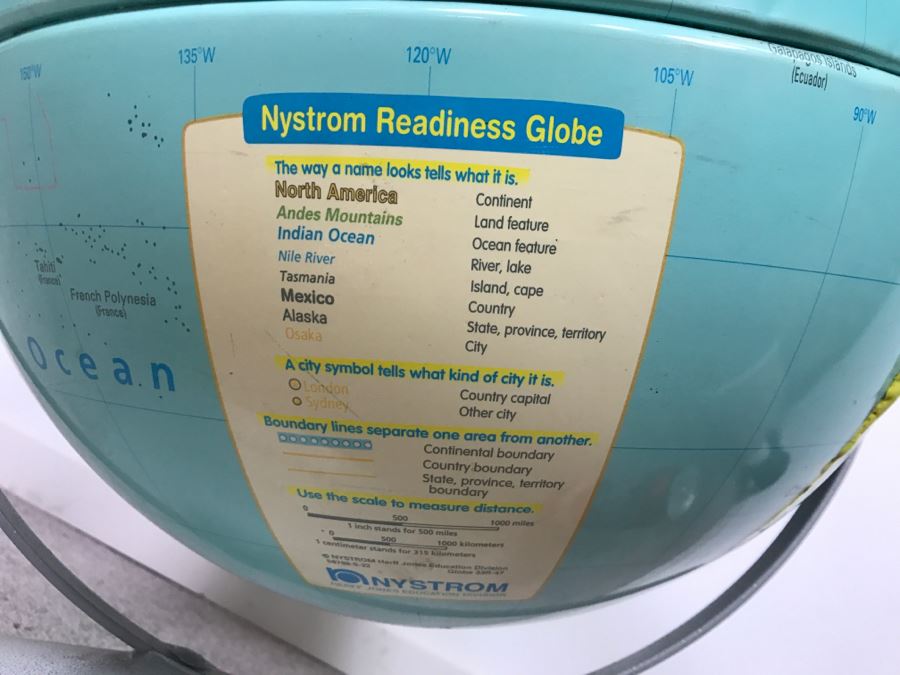 Vintage Nystrom Readiness Topography Globe [Photo 3]
