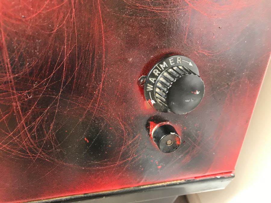 Working Mid-Century SEARS, ROEBUCK & CO Electric Fireplace With Simulated Wood Burning Logs [Photo 10]