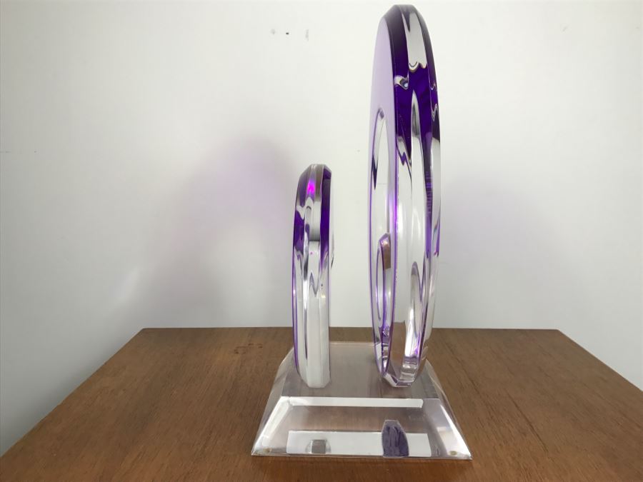 Signed Acrylic Sculpture By Israeli Artist Shlomi Haziza Estimate $900 18'H [Photo 12]