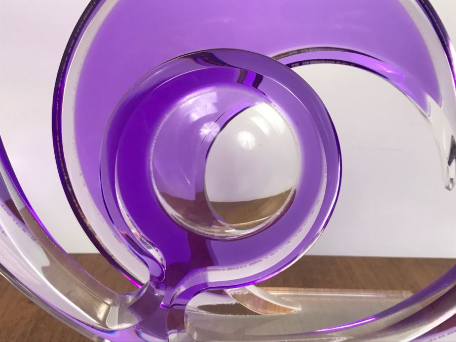 Signed Acrylic Sculpture By Israeli Artist Shlomi Haziza Estimate $900 18'H [Photo 18]