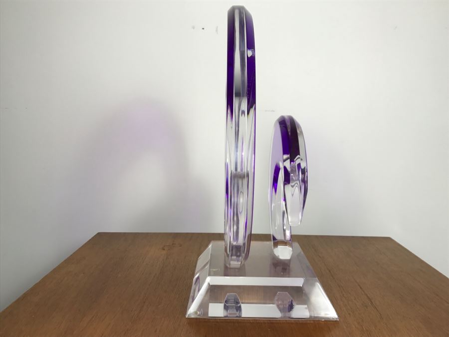 Signed Acrylic Sculpture By Israeli Artist Shlomi Haziza Estimate $900 18'H [Photo 16]