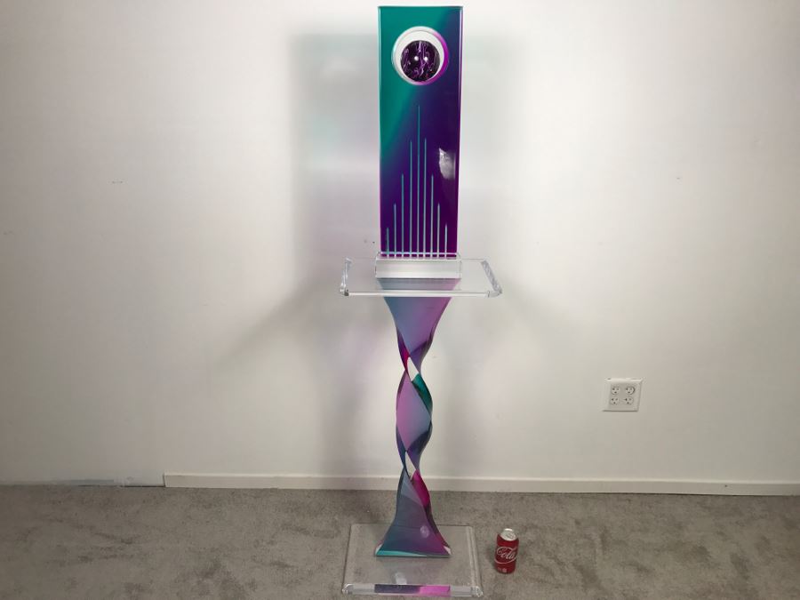 Signed Acrylic Sculpture With Haziza Labeled Base By Israeli Artist Shlomi Haziza Estimate $2,500 62'H [Photo 11]