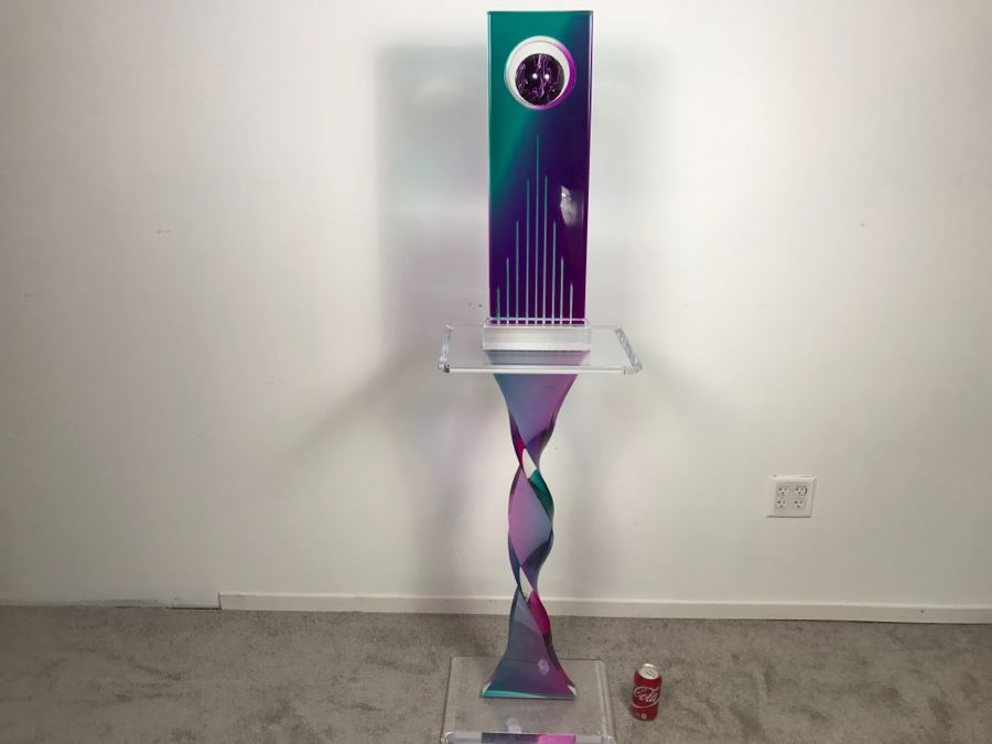 Signed Acrylic Sculpture With Haziza Labeled Base By Israeli Artist Shlomi Haziza Estimate $2,500 62'H [Photo 8]