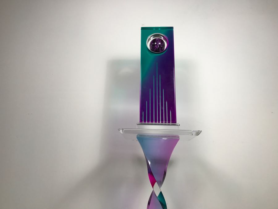 Signed Acrylic Sculpture With Haziza Labeled Base By Israeli Artist Shlomi Haziza Estimate $2,500 62'H [Photo 24]