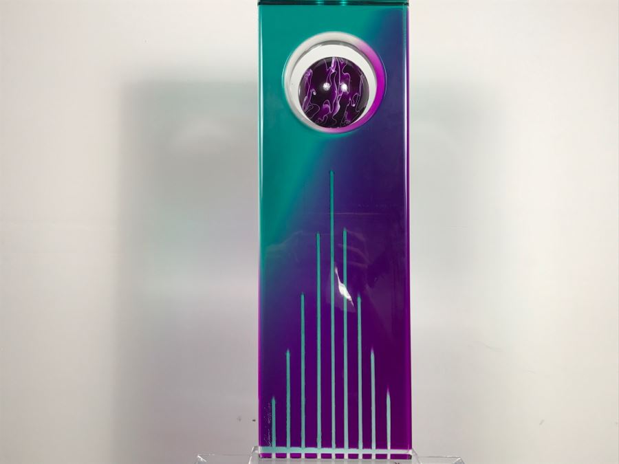 Signed Acrylic Sculpture With Haziza Labeled Base By Israeli Artist Shlomi Haziza Estimate $2,500 62'H [Photo 15]