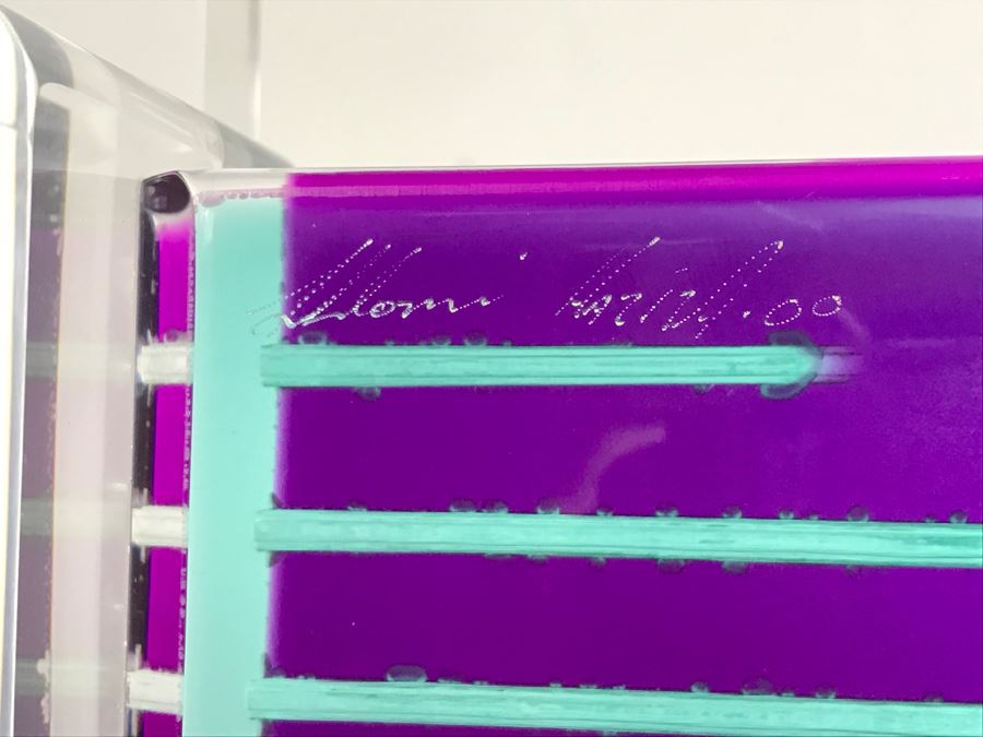 Signed Acrylic Sculpture With Haziza Labeled Base By Israeli Artist Shlomi Haziza Estimate $2,500 62'H [Photo 3]