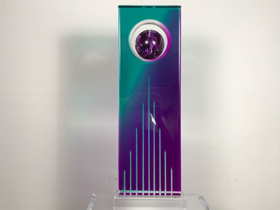 Signed Acrylic Sculpture With Haziza Labeled Base By Israeli Artist Shlomi Haziza Estimate $2,500 62'H [Photo 2]