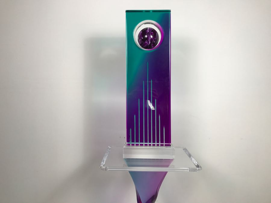 Signed Acrylic Sculpture With Haziza Labeled Base By Israeli Artist Shlomi Haziza Estimate $2,500 62'H [Photo 14]