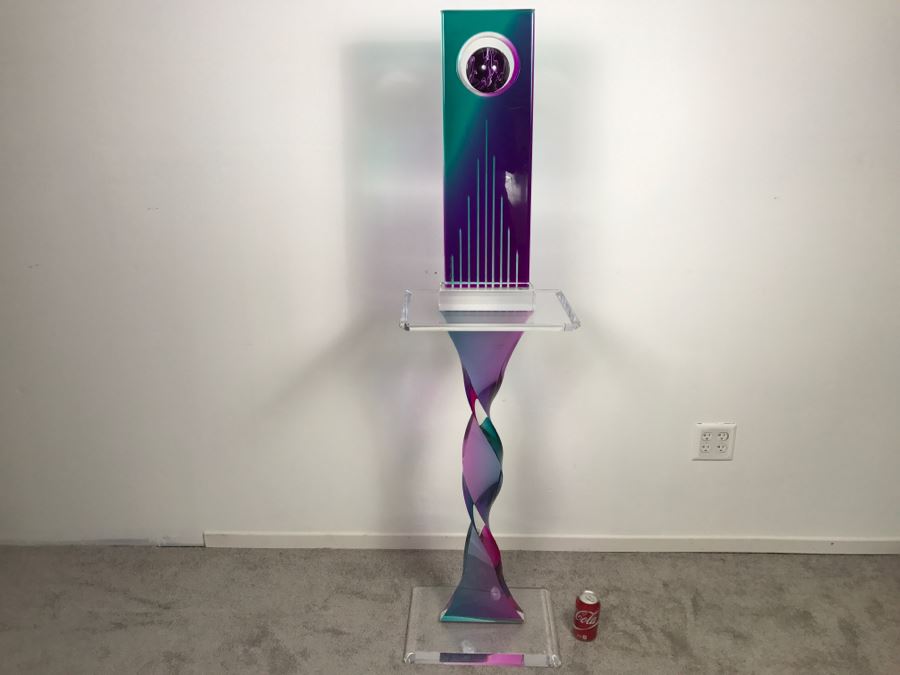 Signed Acrylic Sculpture With Haziza Labeled Base By Israeli Artist Shlomi Haziza Estimate $2,500 62'H [Photo 10]