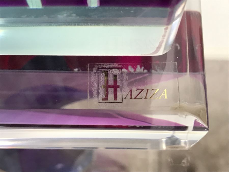 Signed Acrylic Sculpture With Haziza Labeled Base By Israeli Artist Shlomi Haziza Estimate $2,500 62'H [Photo 4]
