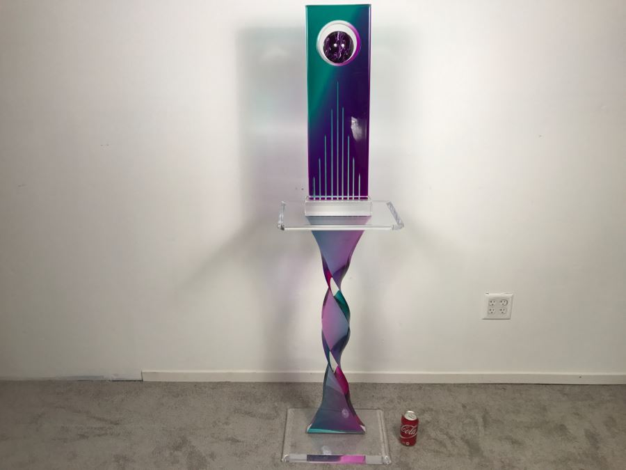 Signed Acrylic Sculpture With Haziza Labeled Base By Israeli Artist Shlomi Haziza Estimate $2,500 62'H [Photo 9]