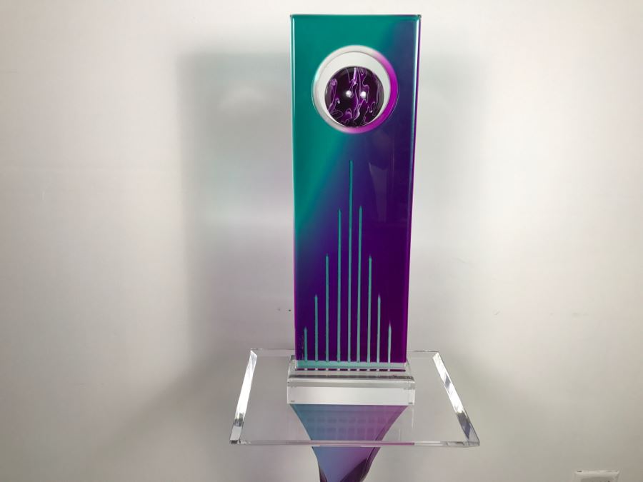 Signed Acrylic Sculpture With Haziza Labeled Base By Israeli Artist Shlomi Haziza Estimate $2,500 62'H [Photo 13]