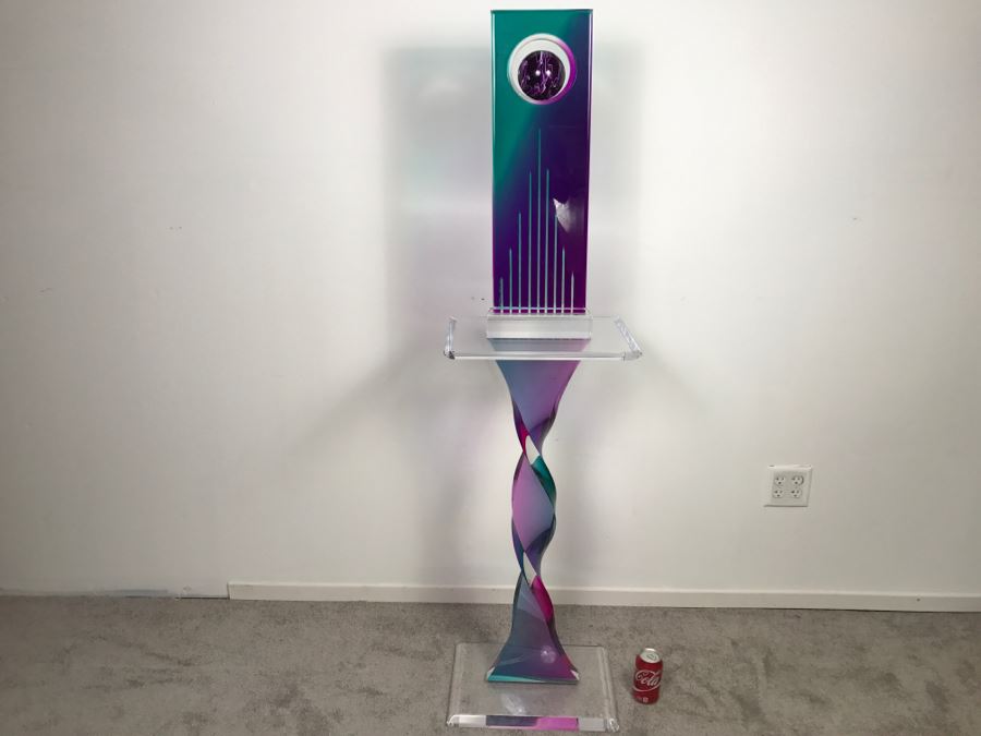 Signed Acrylic Sculpture With Haziza Labeled Base By Israeli Artist Shlomi Haziza Estimate $2,500 62'H [Photo 6]