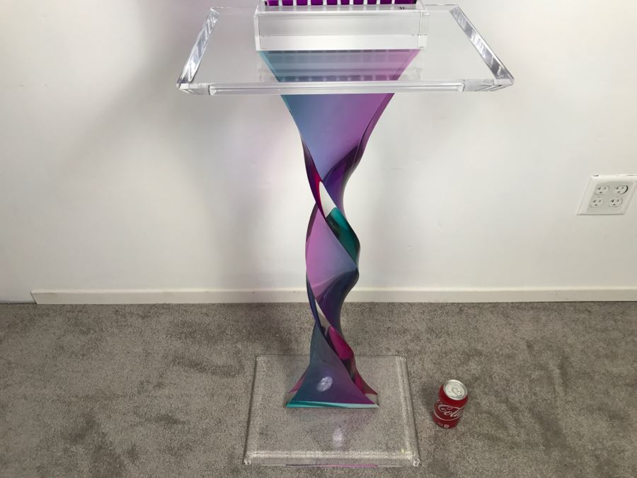 Signed Acrylic Sculpture With Haziza Labeled Base By Israeli Artist Shlomi Haziza Estimate $2,500 62'H [Photo 20]