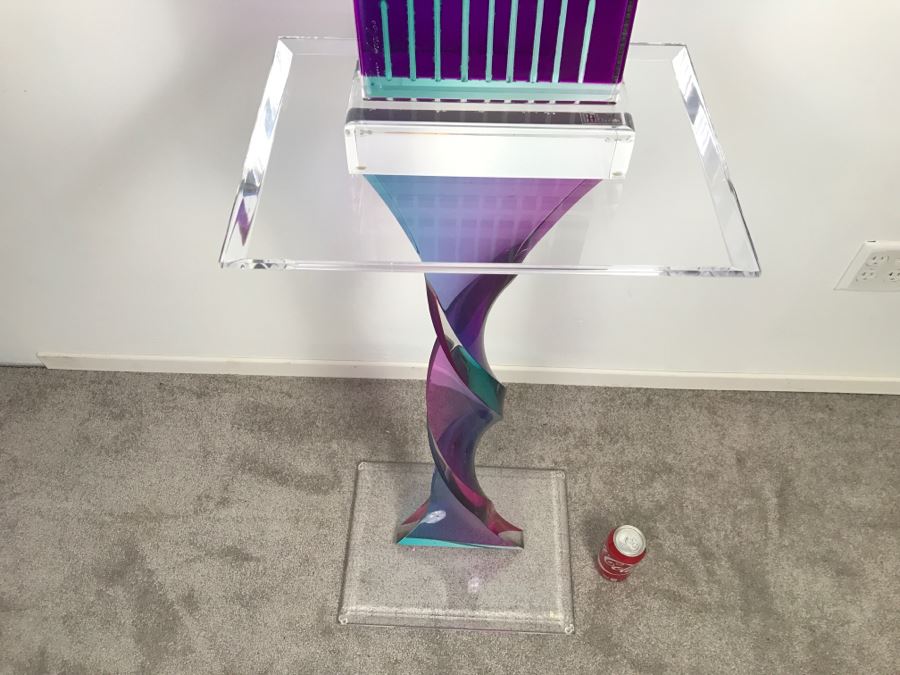 Signed Acrylic Sculpture With Haziza Labeled Base By Israeli Artist Shlomi Haziza Estimate $2,500 62'H [Photo 19]