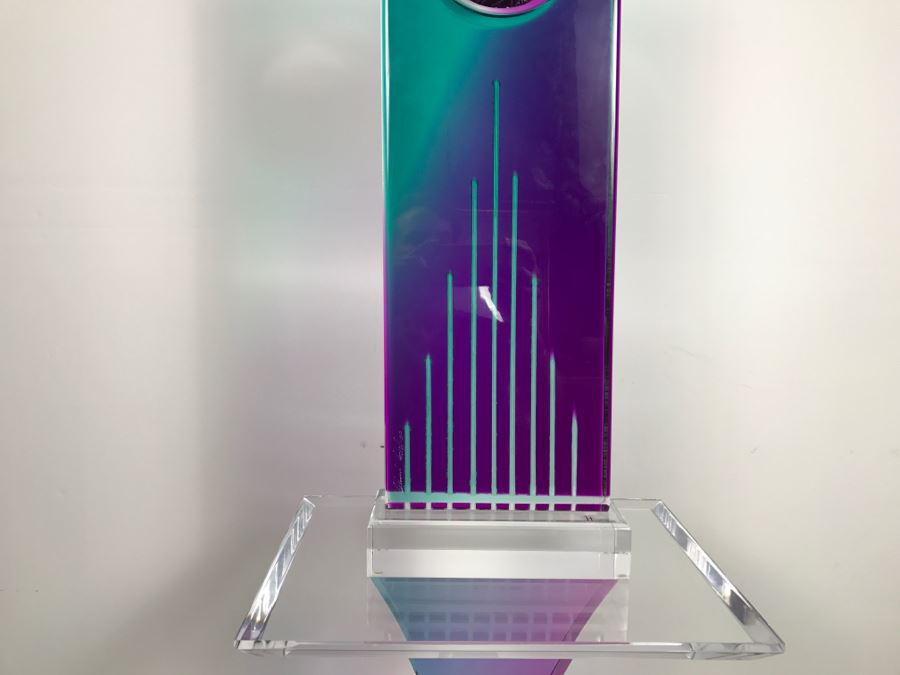 Signed Acrylic Sculpture With Haziza Labeled Base By Israeli Artist Shlomi Haziza Estimate $2,500 62'H [Photo 17]