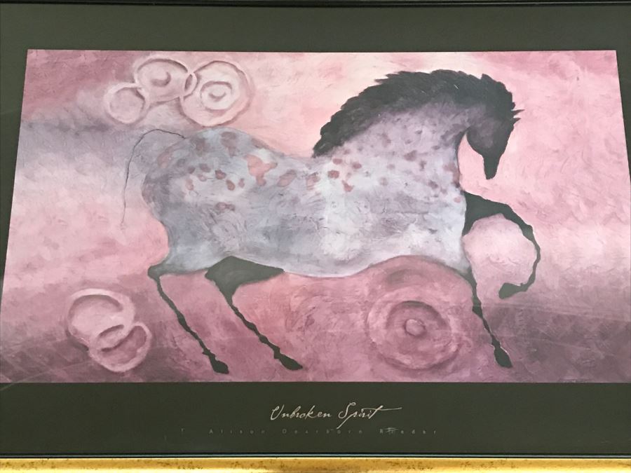 JUST ADDED - Framed Horse Poster Unbroken Spirit By Alison Dearborn Rieder [Photo 2]